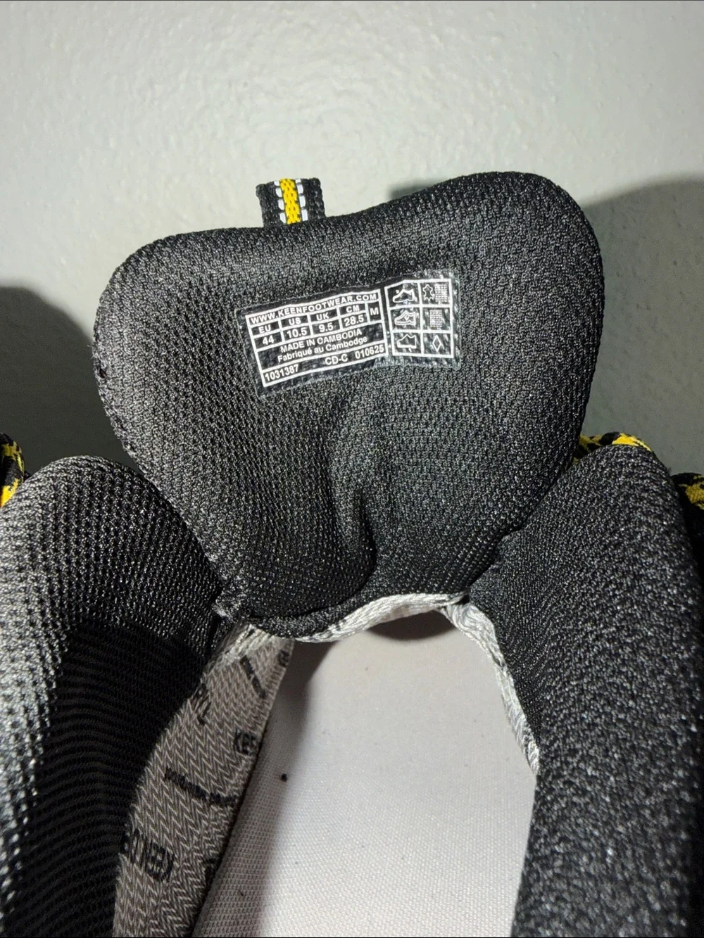 Keen  Black Sneakers with Yellow Accents